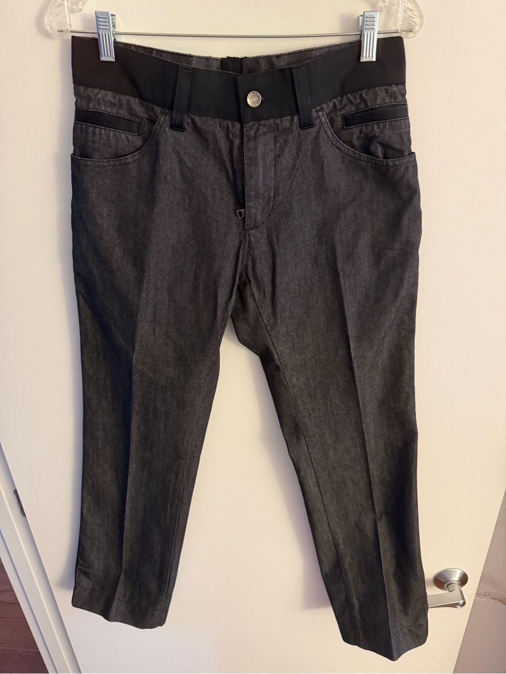 Dolce & Gabbana Men's Charcoal Slim Straight Jeans